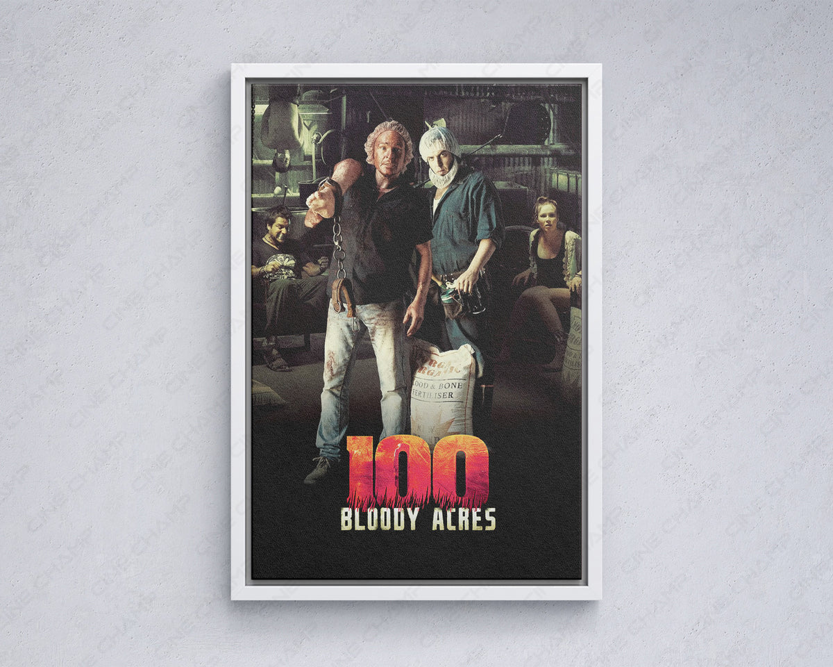 100 Bloody Acres Canvas Wall Art Dark Horror Comedy Home Decor