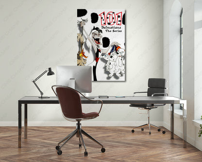 101 Dalmatians Series Canvas Wall Art Puppy Adventure Home Decor