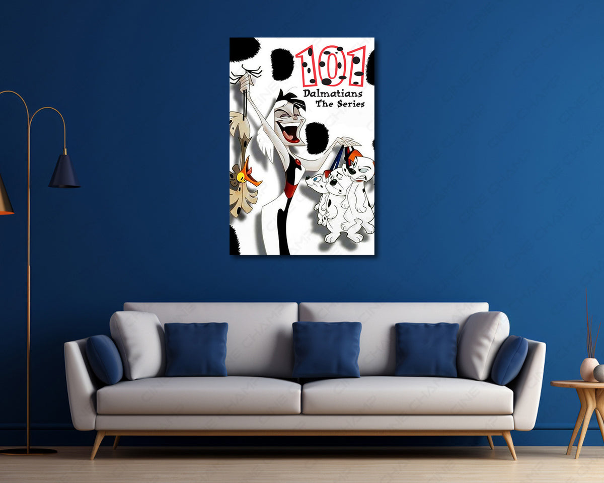 101 Dalmatians Series Canvas Wall Art Puppy Adventure Home Decor