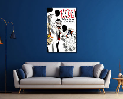 101 Dalmatians Series Canvas Wall Art Puppy Adventure Home Decor