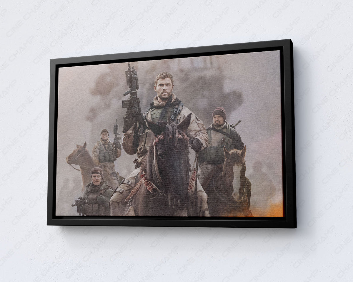 12 Strong War Movie Canvas Wall Art U.S. Special Forces Military Cinematic Decor