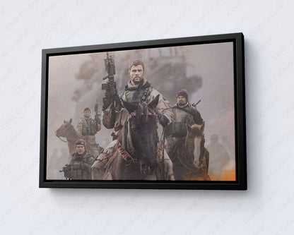 12 Strong War Movie Canvas Wall Art U.S. Special Forces Military Cinematic Decor