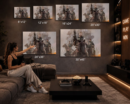 12 Strong War Movie Canvas Wall Art U.S. Special Forces Military Cinematic Decor