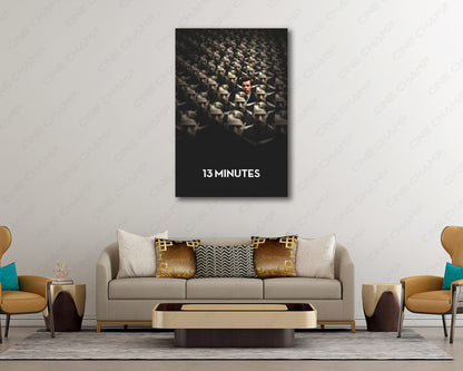 13 Minutes Thriller Poster Canvas
