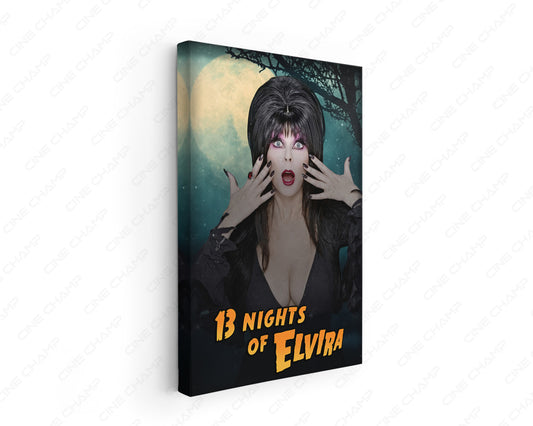 13 Nights of Elvira Canvas Wall Art