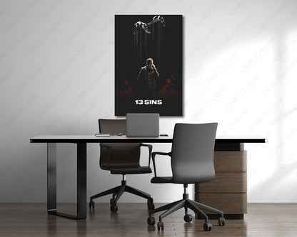 13 Sins Horror Poster Canvas