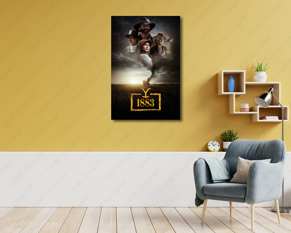 1883 Western Canvas Print