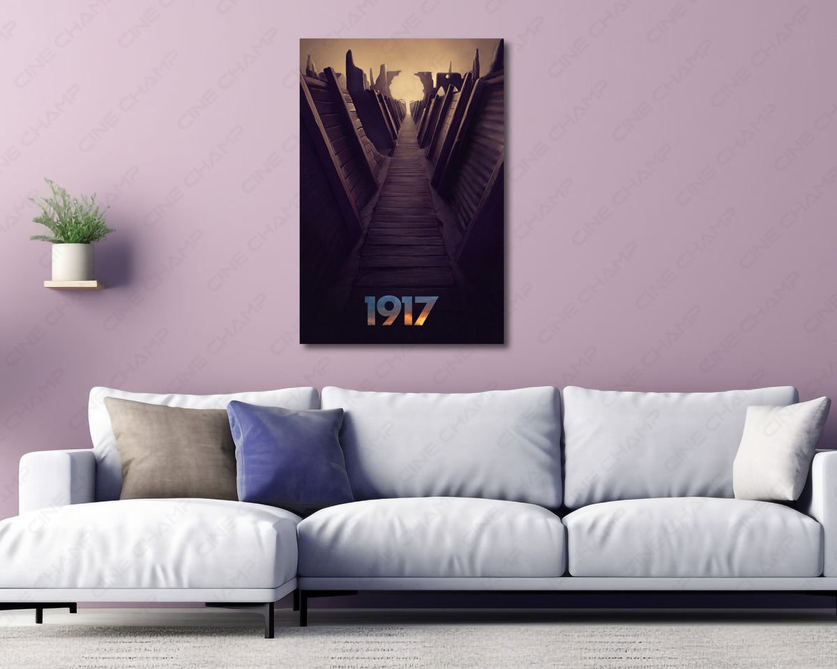 1917 Battlefield Cinematic Canvas