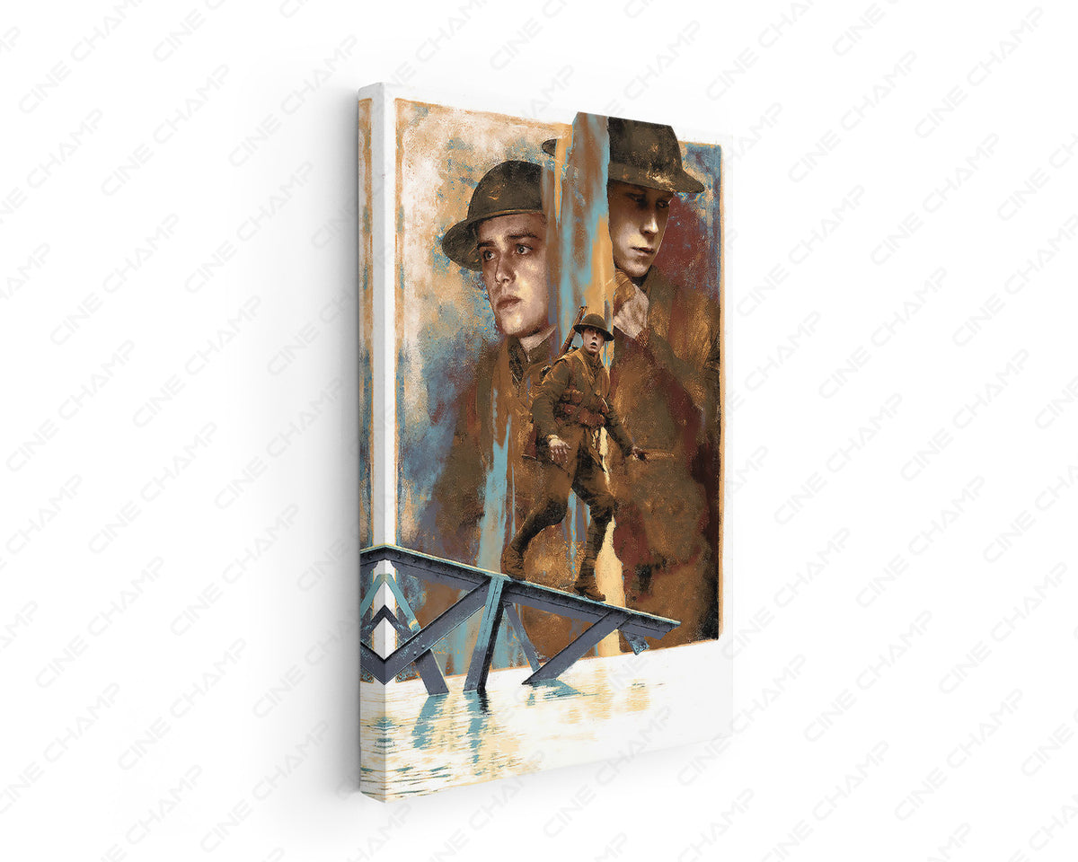 1917 Trench Warfare Canvas Wall Art