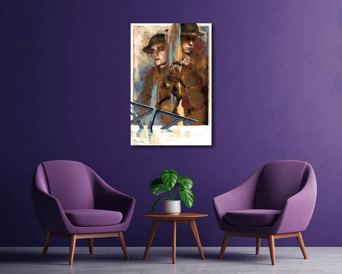 1917 World War I Battlefield Canvas