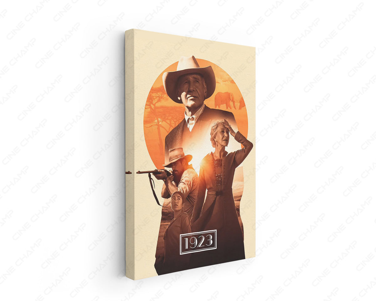1923 Montana Ranch Canvas Wall Art