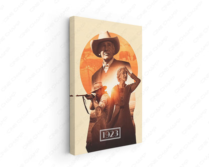 1923 Montana Ranch Canvas Wall Art