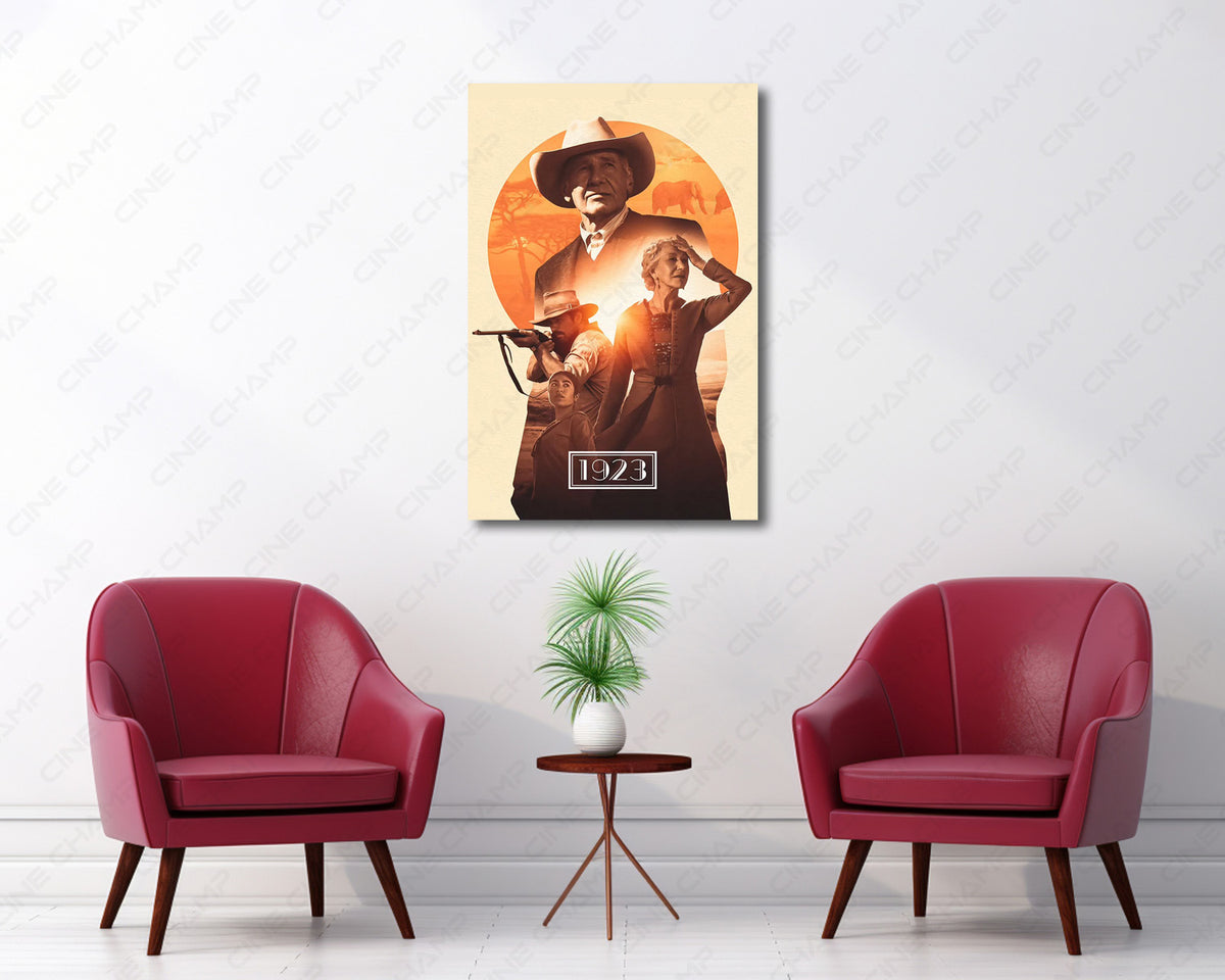 1923 Western Ranch Canvas Artwork