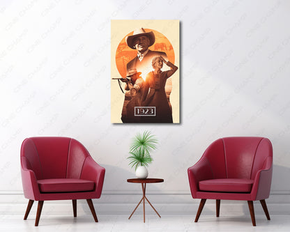 1923 Western Ranch Canvas Artwork