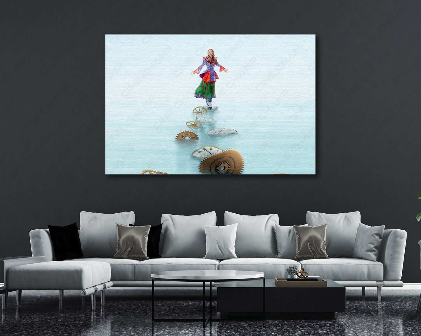 Alice Through the Looking Glass Canvas Wall Art Premium Movie Canvas Print