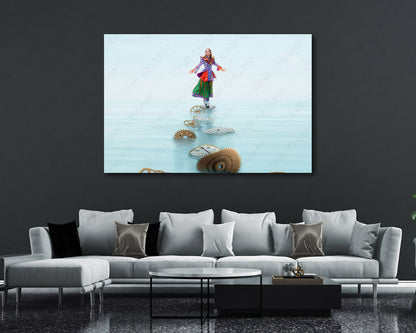 Alice Through the Looking Glass Canvas Wall Art Premium Movie Canvas Print