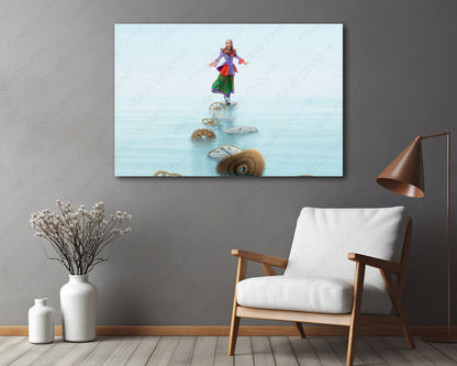 Alice Through the Looking Glass Canvas Wall Art Premium Movie Canvas Print