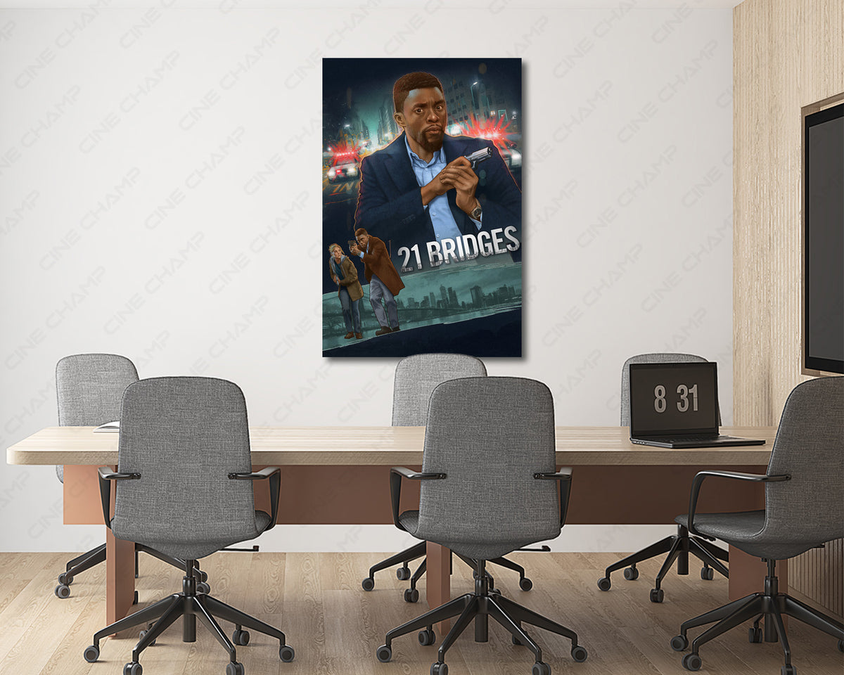21 Bridges Cinematic Action Artwork