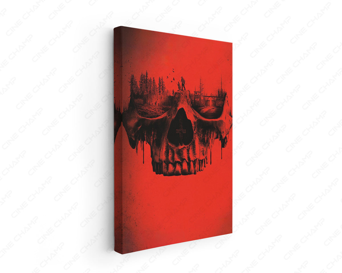 28 Weeks Later Skull Canvas Wall Art