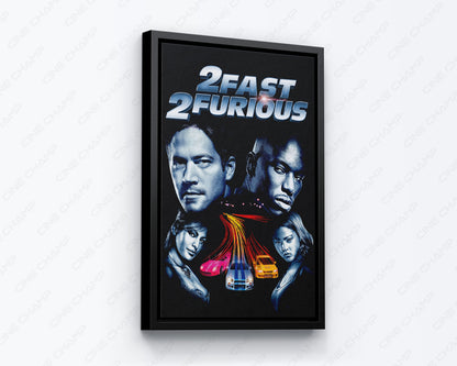 2 Fast Furious Canvas Wall Art Legendary Car Culture Racing Decor