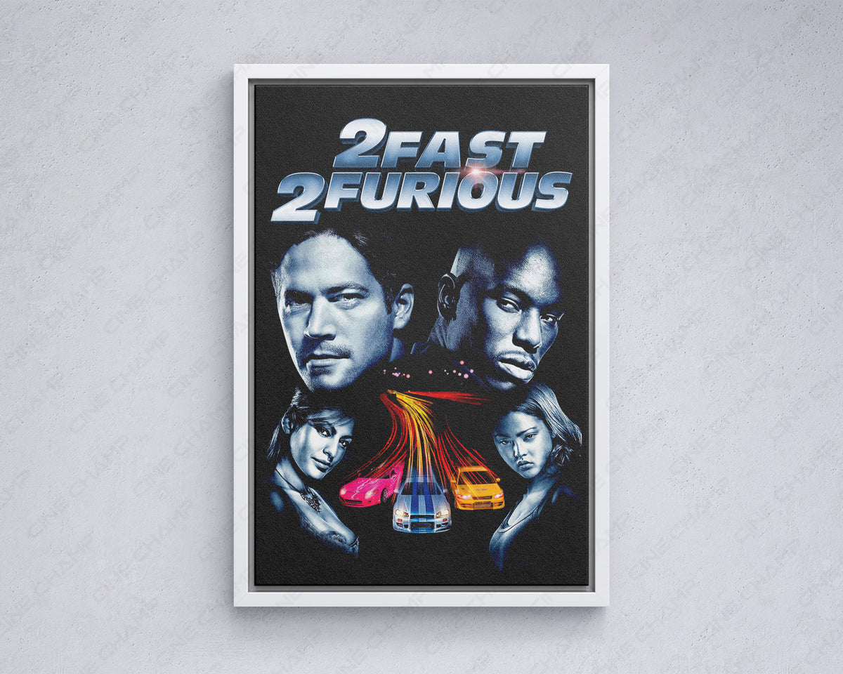 2 Fast 2 Furious Automotive Canvas Print