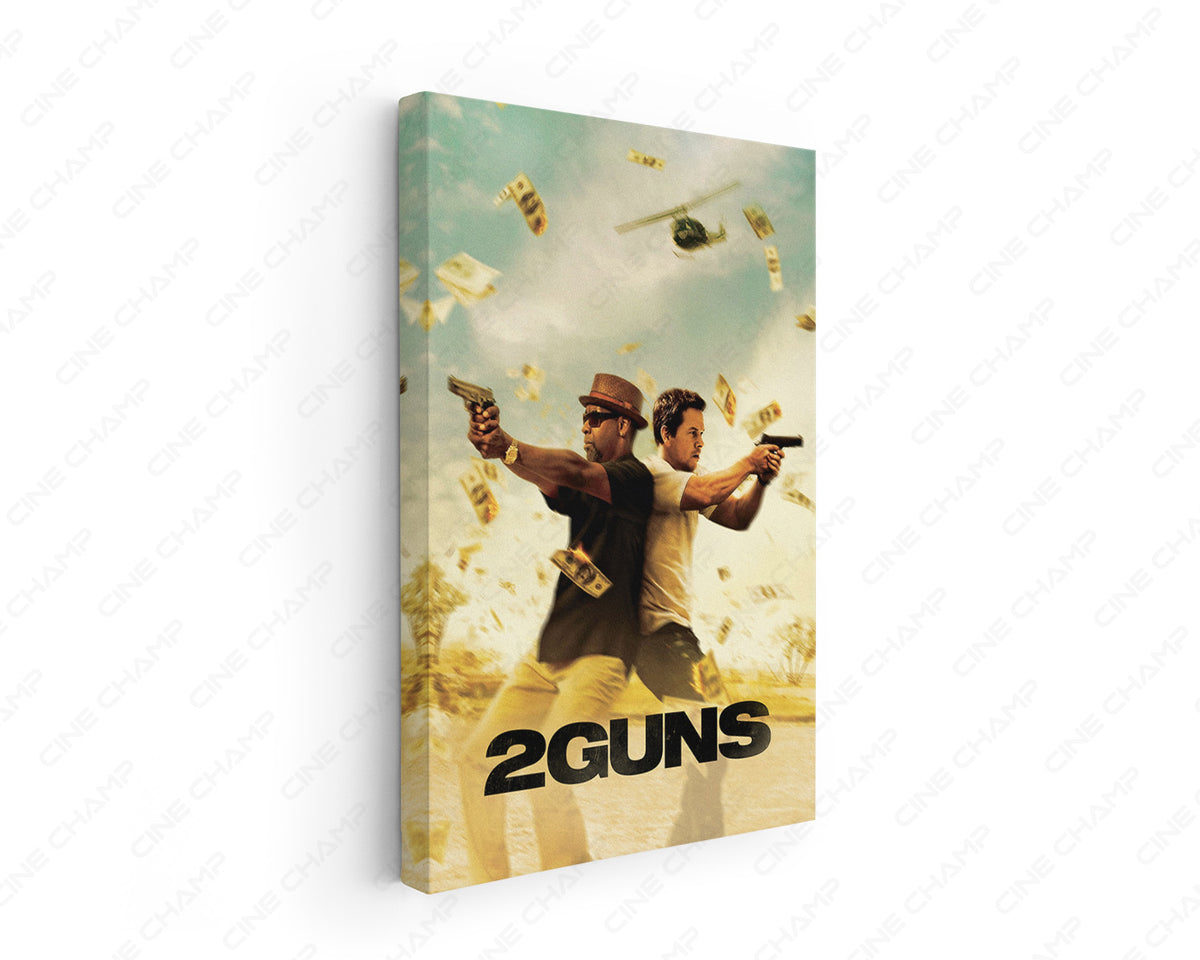 2 Guns Canvas Wall Art