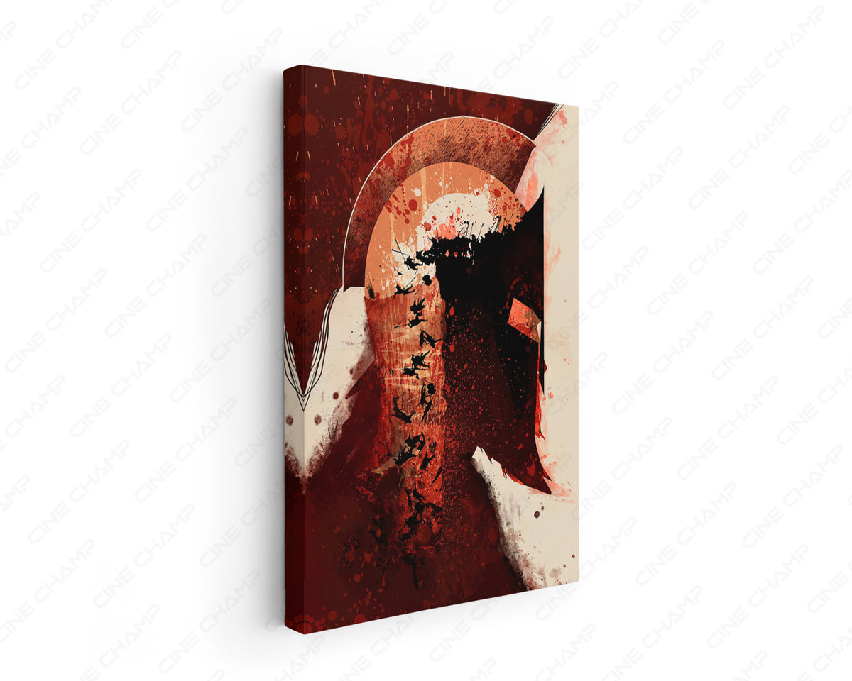 300 Fierce Spartan Warrior Canvas