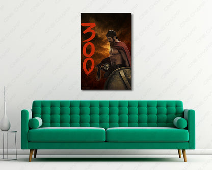 300 Gerard Butler Movie Canvas