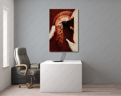 300 Spartan Battle Movie Canvas