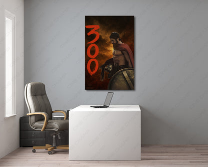 300 Spartan Warrior Canvas