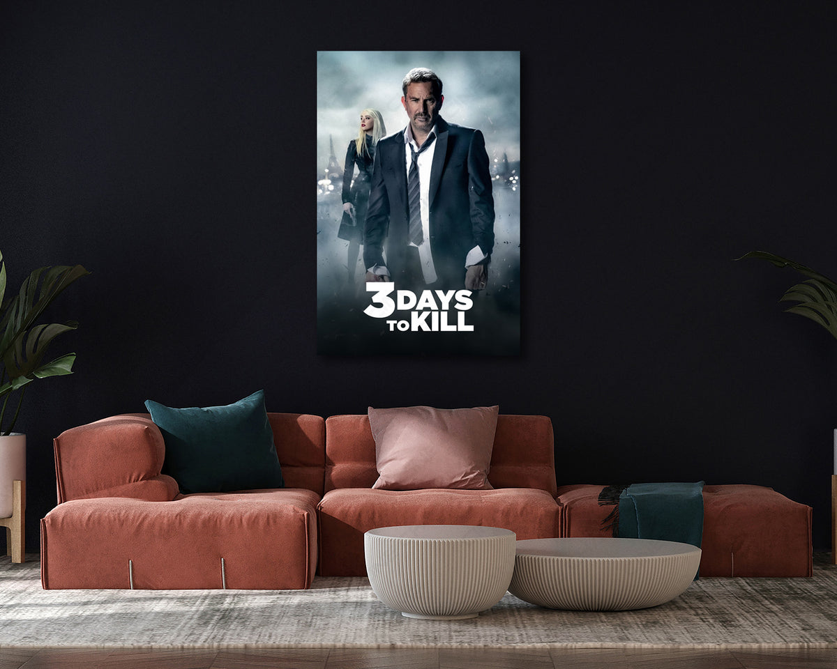 3 Days to Kill Kevin Costner Canvas