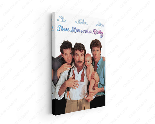 3 Men and a Baby Canvas Wall Art