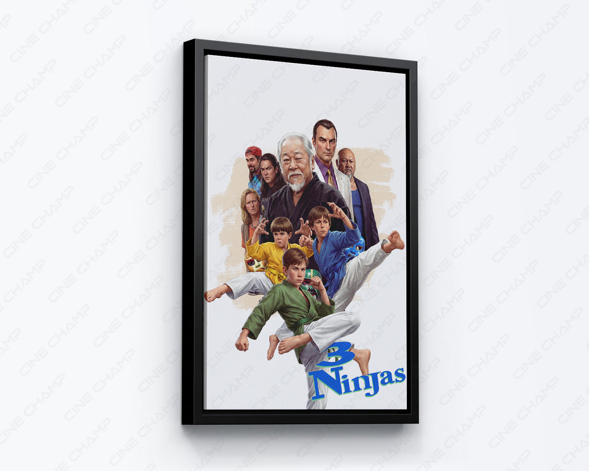 3 Ninjas Action Movie Poster Canvas