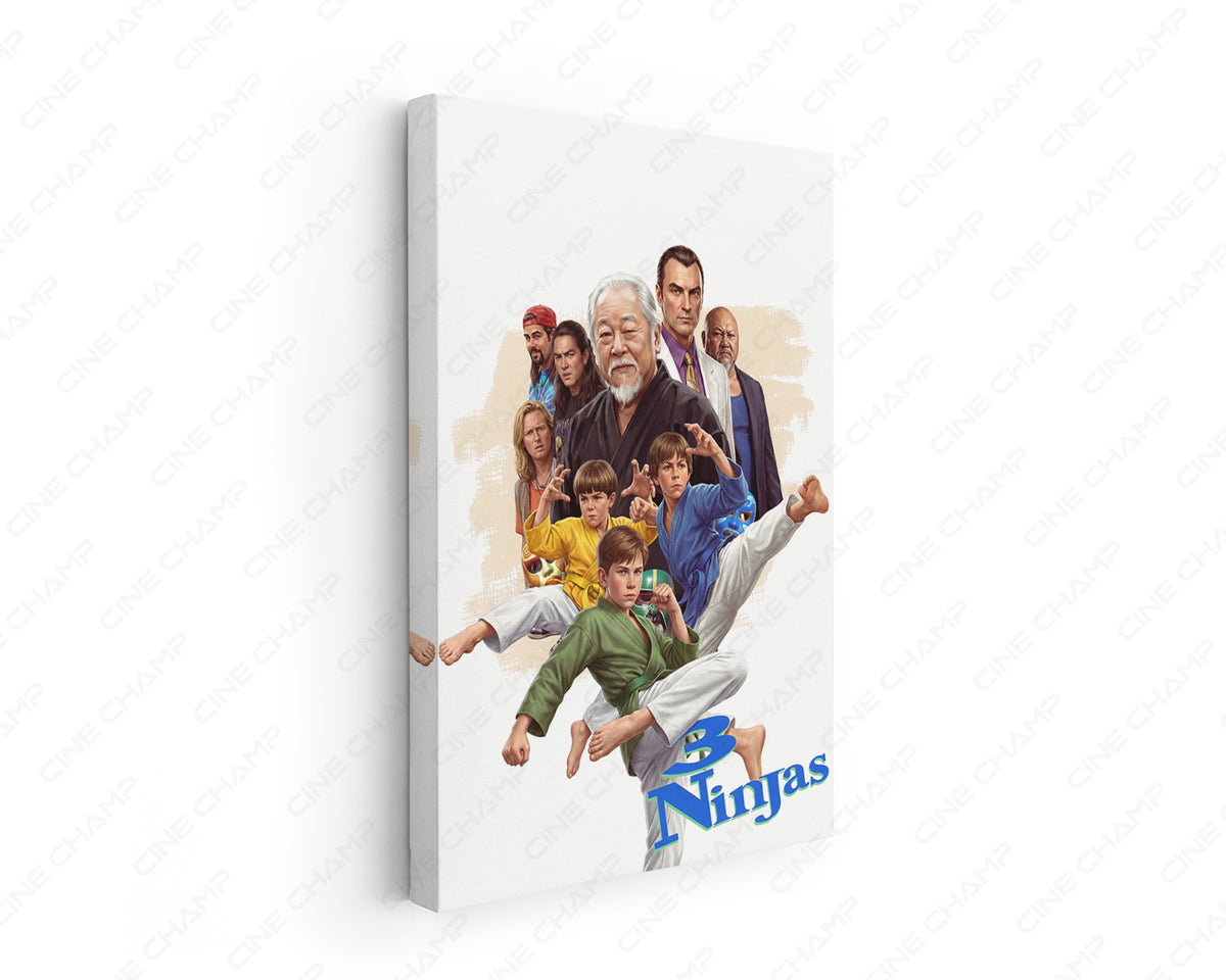 3 Ninjas Canvas Wall Art