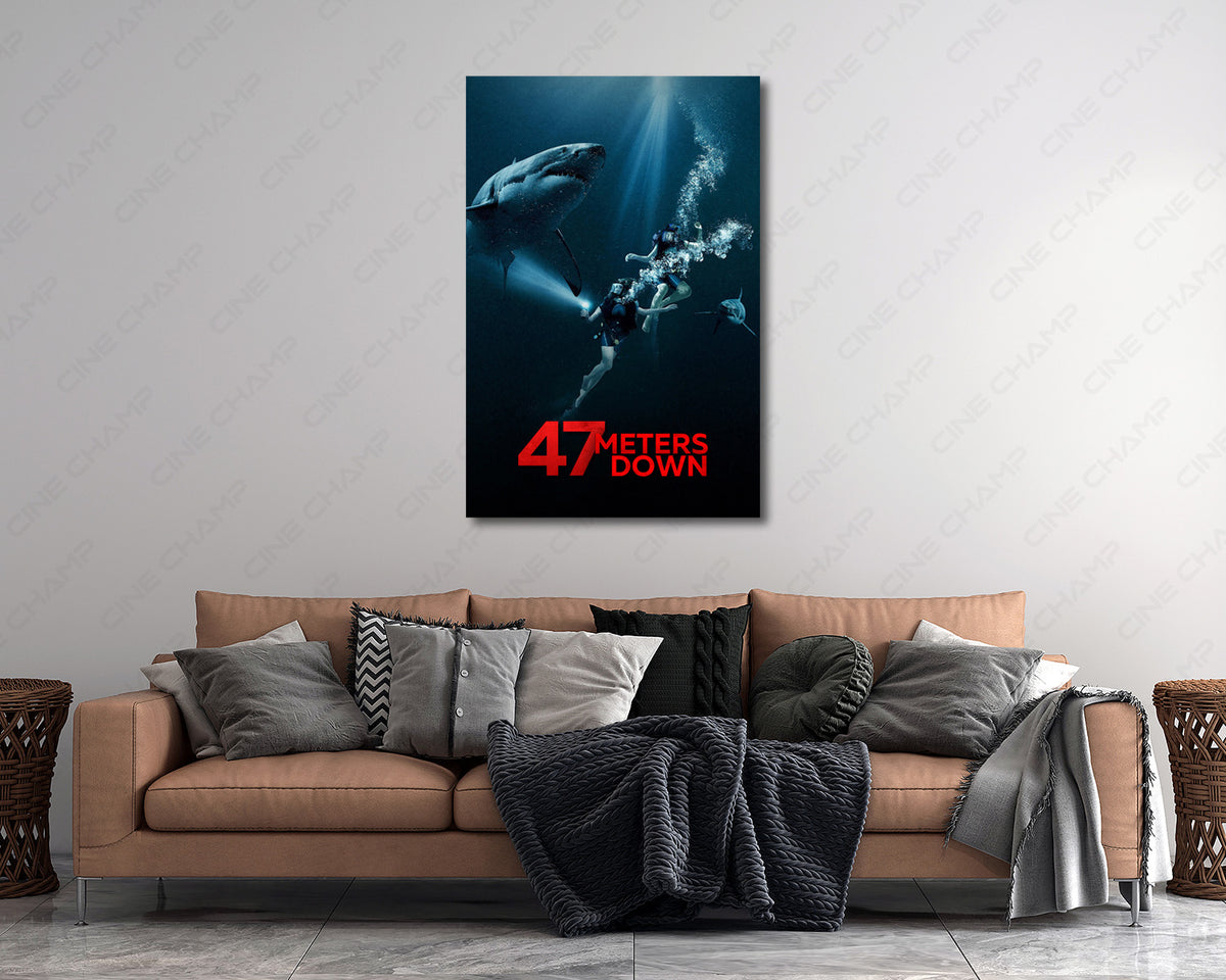 47 Meters Down Underwater Wall Decor