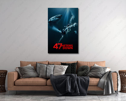 47 Meters Down Underwater Wall Decor