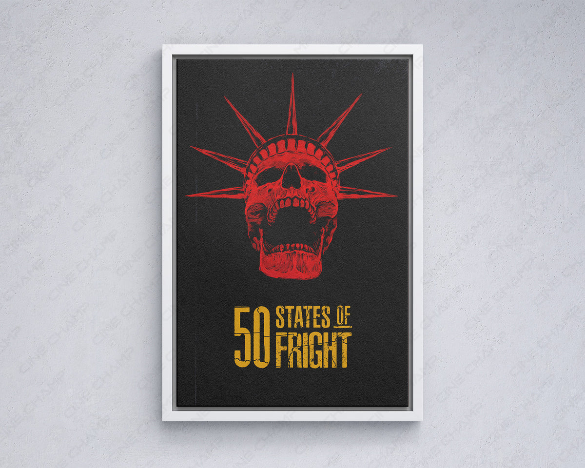 50 States of Fright Canvas Wall Art American Horror Anthology Decor