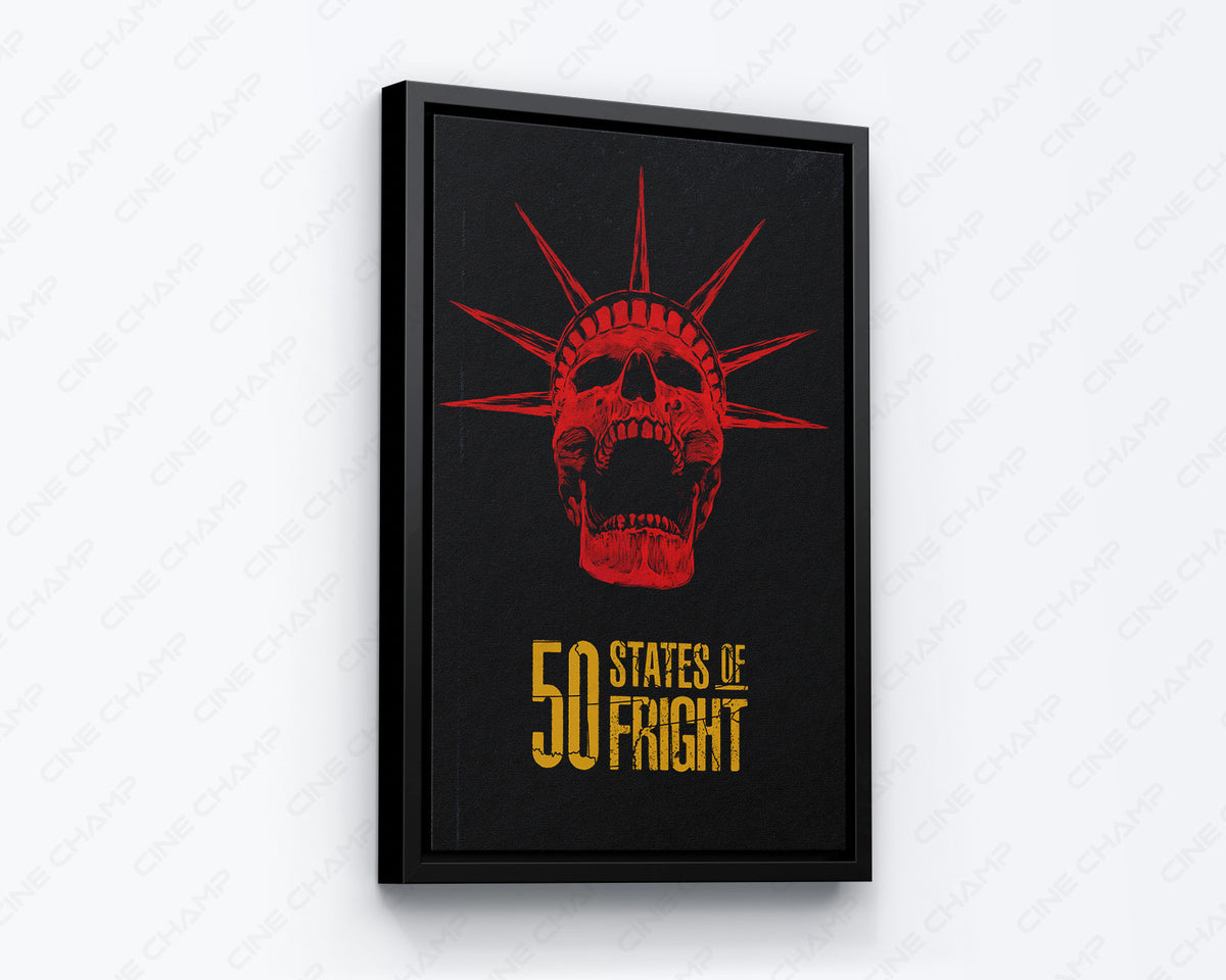 50 States of Fright Canvas Wall Art American Horror Anthology Decor