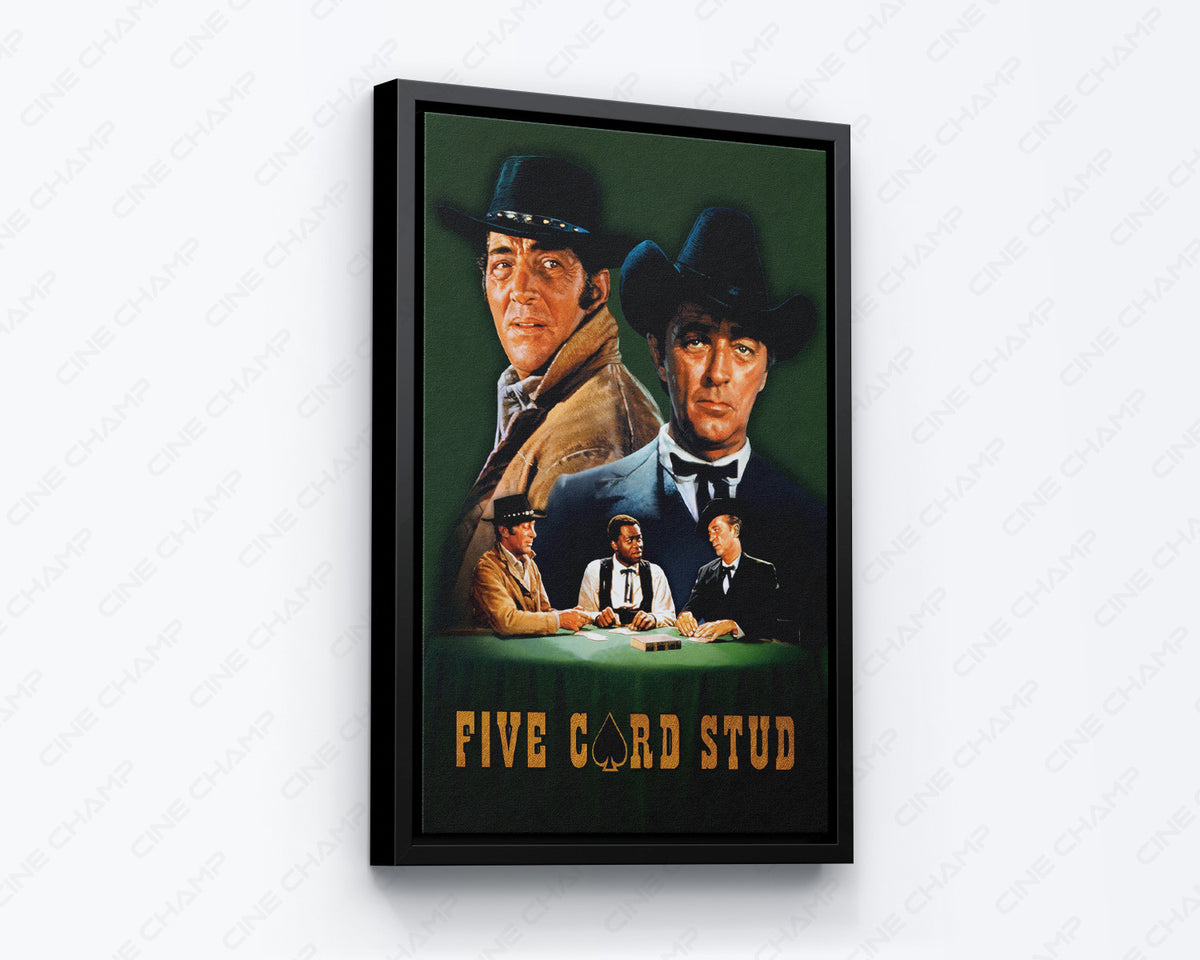 5 Card Stud Cowboy Poster Canvas