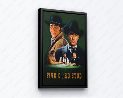 5 Card Stud Cowboy Poster Canvas