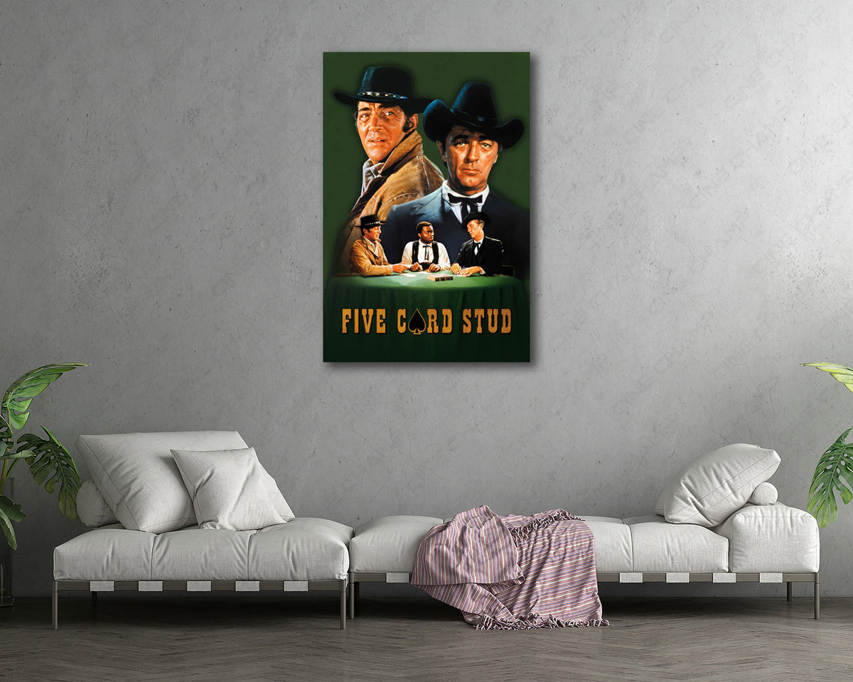 5 Card Stud Western Film Artwork