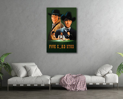 5 Card Stud Western Film Artwork