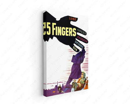 5 Fingers Canvas Wall Art