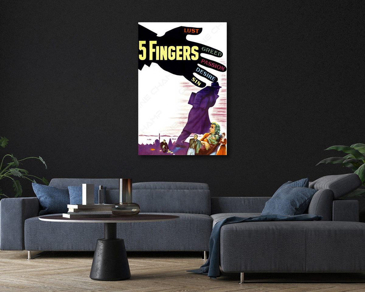 5 Fingers Movie Canvas Print