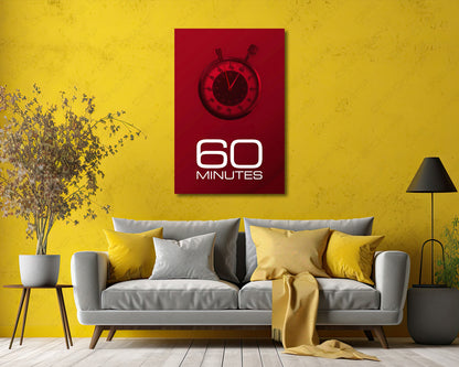 60 Minutes Canvas Wall Art