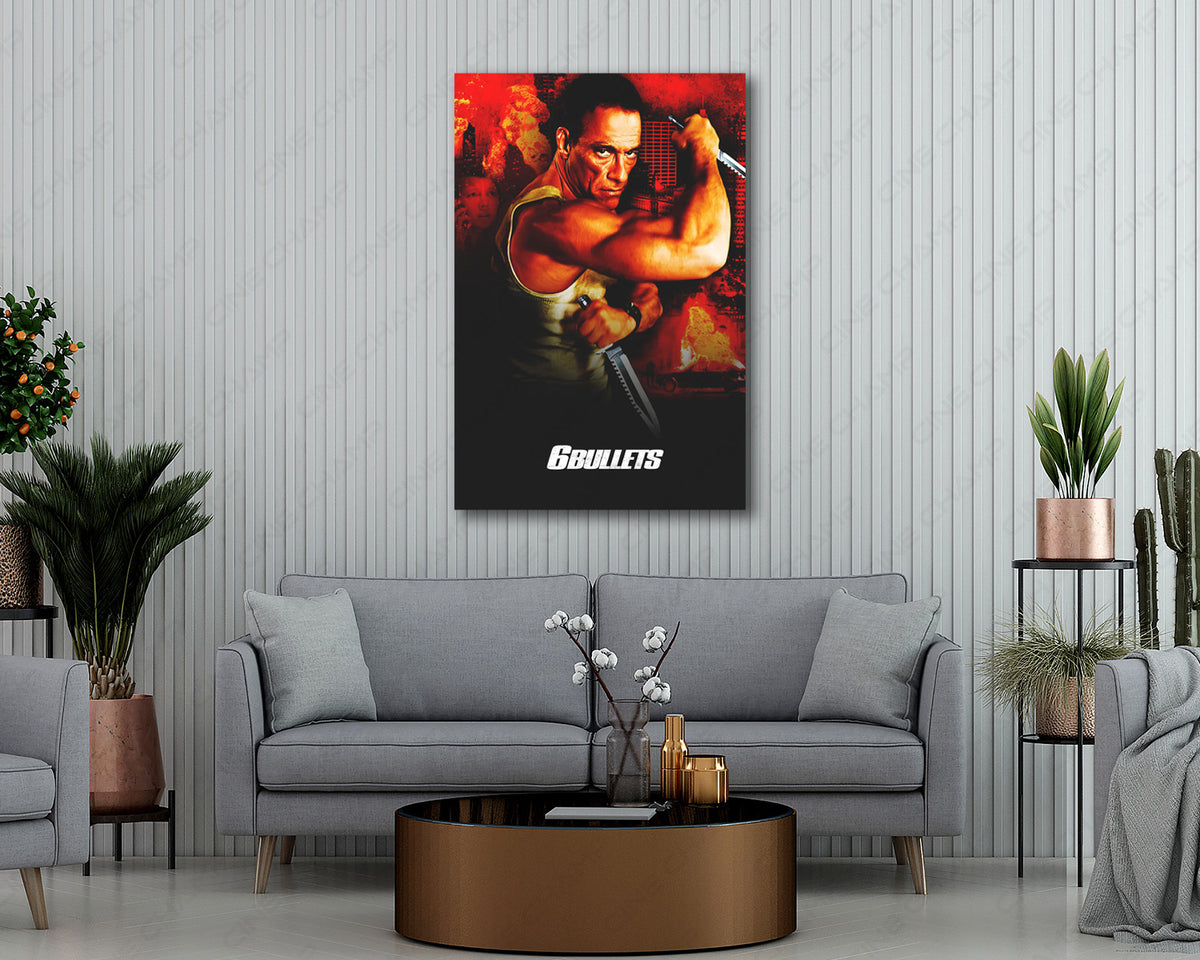 6 Bullets Movie Canvas Print
