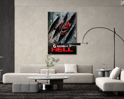 6 Models in Hell Movie Canvas Print