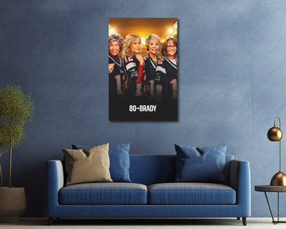 80 for Brady Football Canvas Print