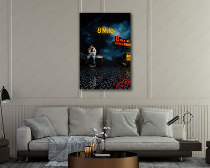 8 Mile Detroit Hip Hop Wall Decor