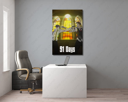 91 Days Canvas Wall Art Dark Mafia Anime Home Decor